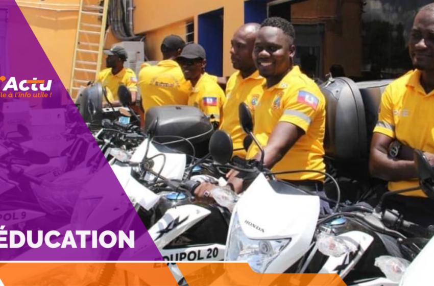  L’EDUPOL reçoit une trentaine de motocyclettes du MENFP pour mieux sécuriser les périmètres des écoles