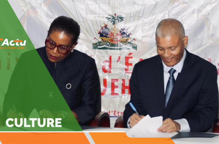  Vers la valorisation du patrimoine culturel haïtien, le MCC et l’UEH signent une convention de partenariat