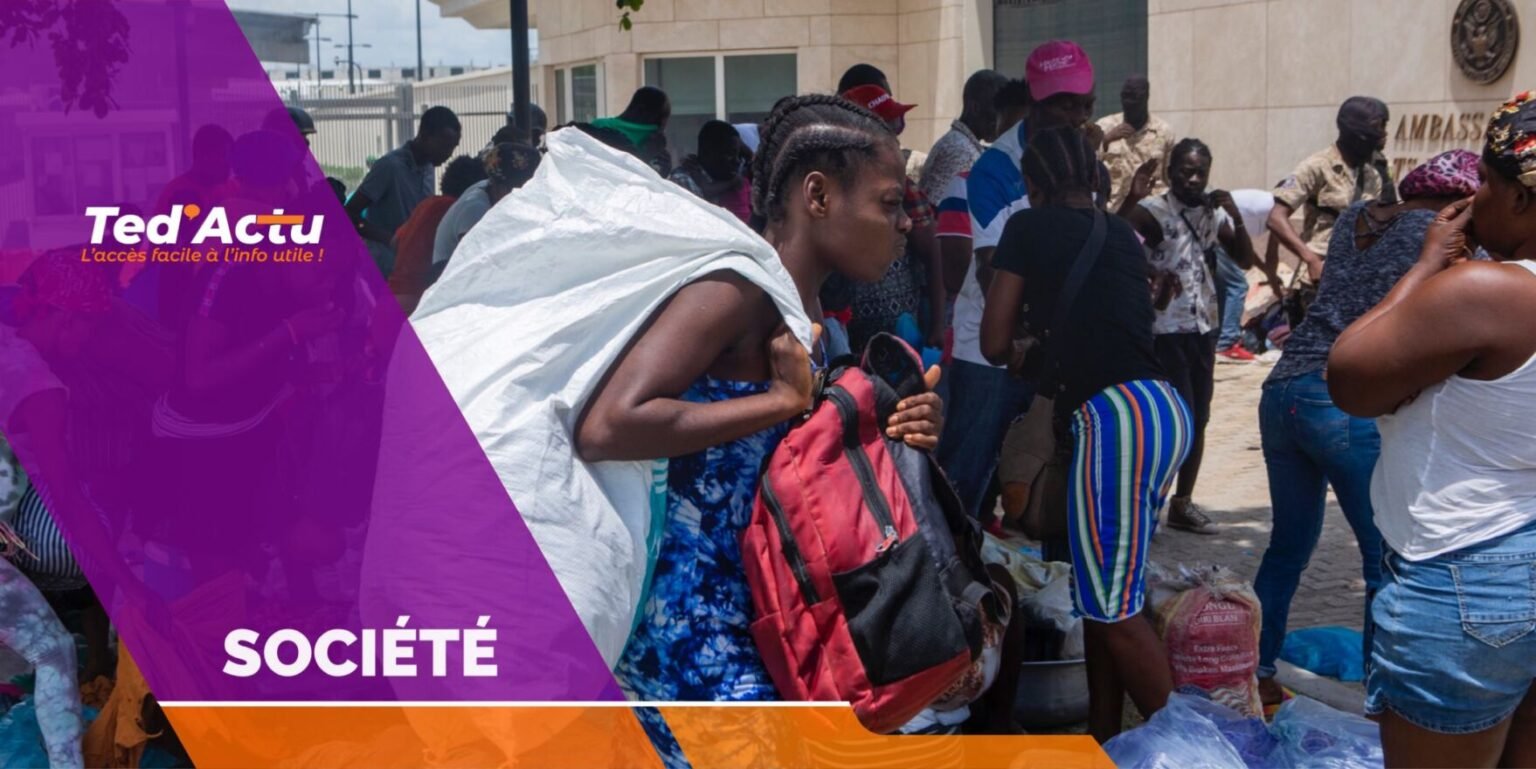 Chassées devant l’ambassade américaine, plus de 150 familles se réfugient au Lycée Jean-Marie Vincent à Carradeux