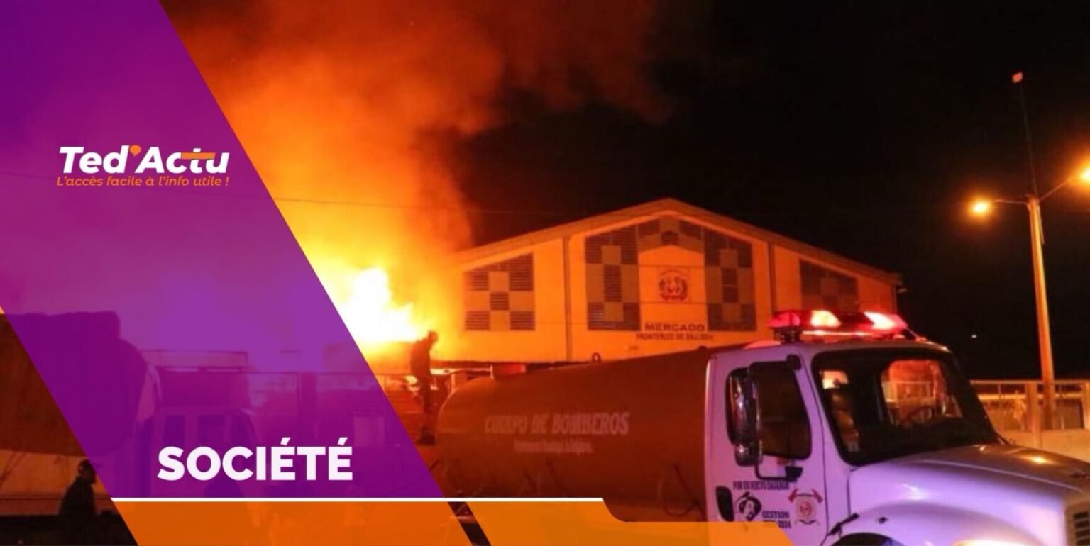 Incendie au marché binational de Dajabón : les commerçants haïtiens exigent un dédommagement