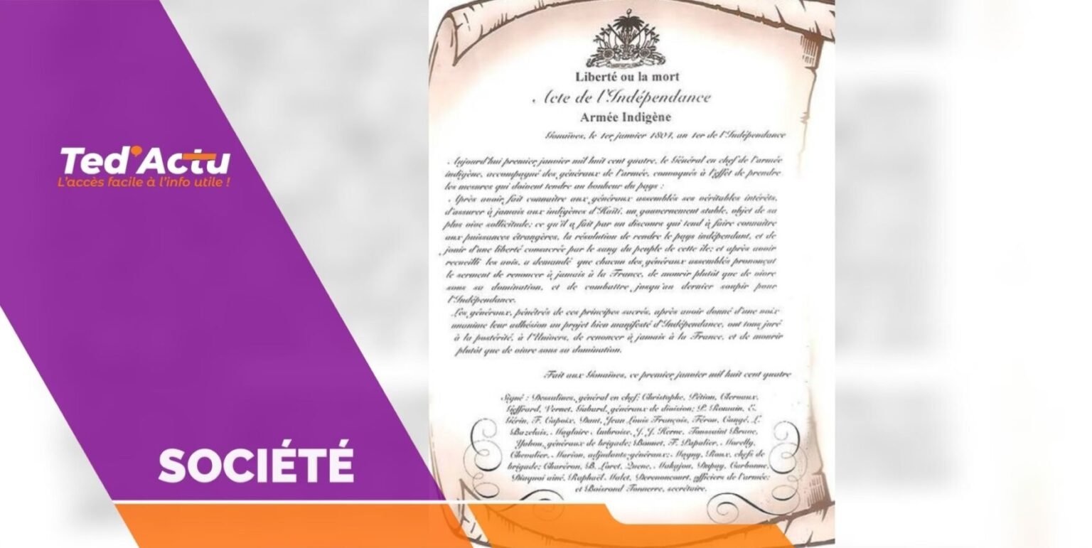 Une copie de l’acte de l’indépendance d’Haïti découverte à Londres, des démarches en cours pour son retour