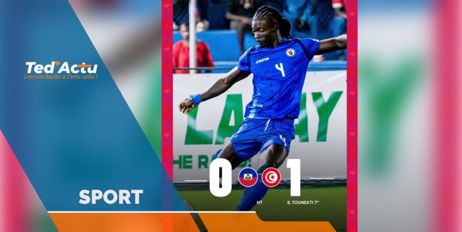 Amical : défaite serrée pour Haïti face à la Tunisie