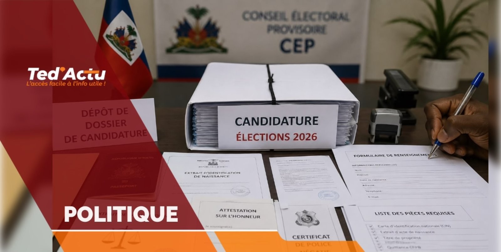 Élections 2026 : quelles pièces faut-il pour déposer sa candidature auprès du CEP ?